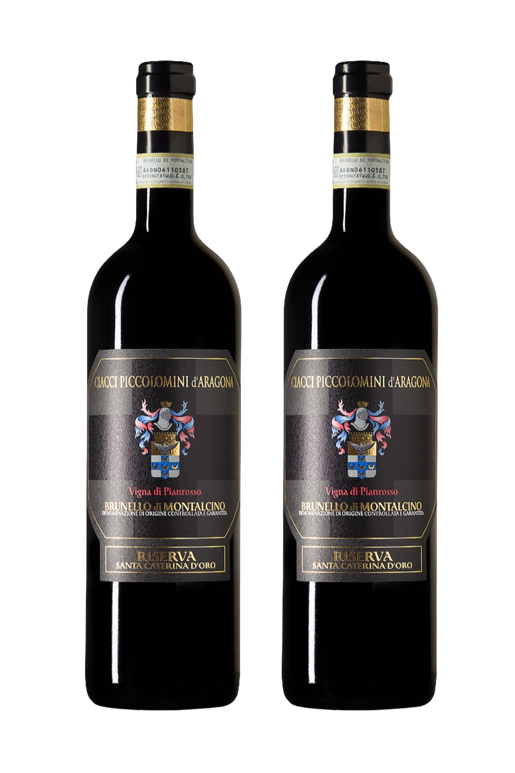 Brunello di Montalcino Riserva 2015 Santa Caterina Docg Promo 2 Bottiglie Ciacci Piccolomini