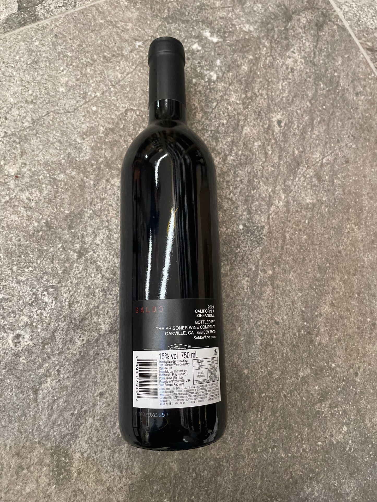 Saldo 2021 Zinfaldel - The Prisoner Wine Company - California -