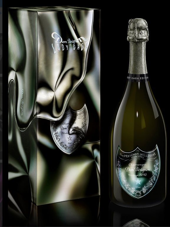 Champagne Dom Perignon Lady Gaga Blanche Gift Box