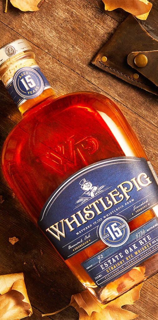 Whiskey Whistlepig 15 Years Straight Estate Oak Rye Gift Box