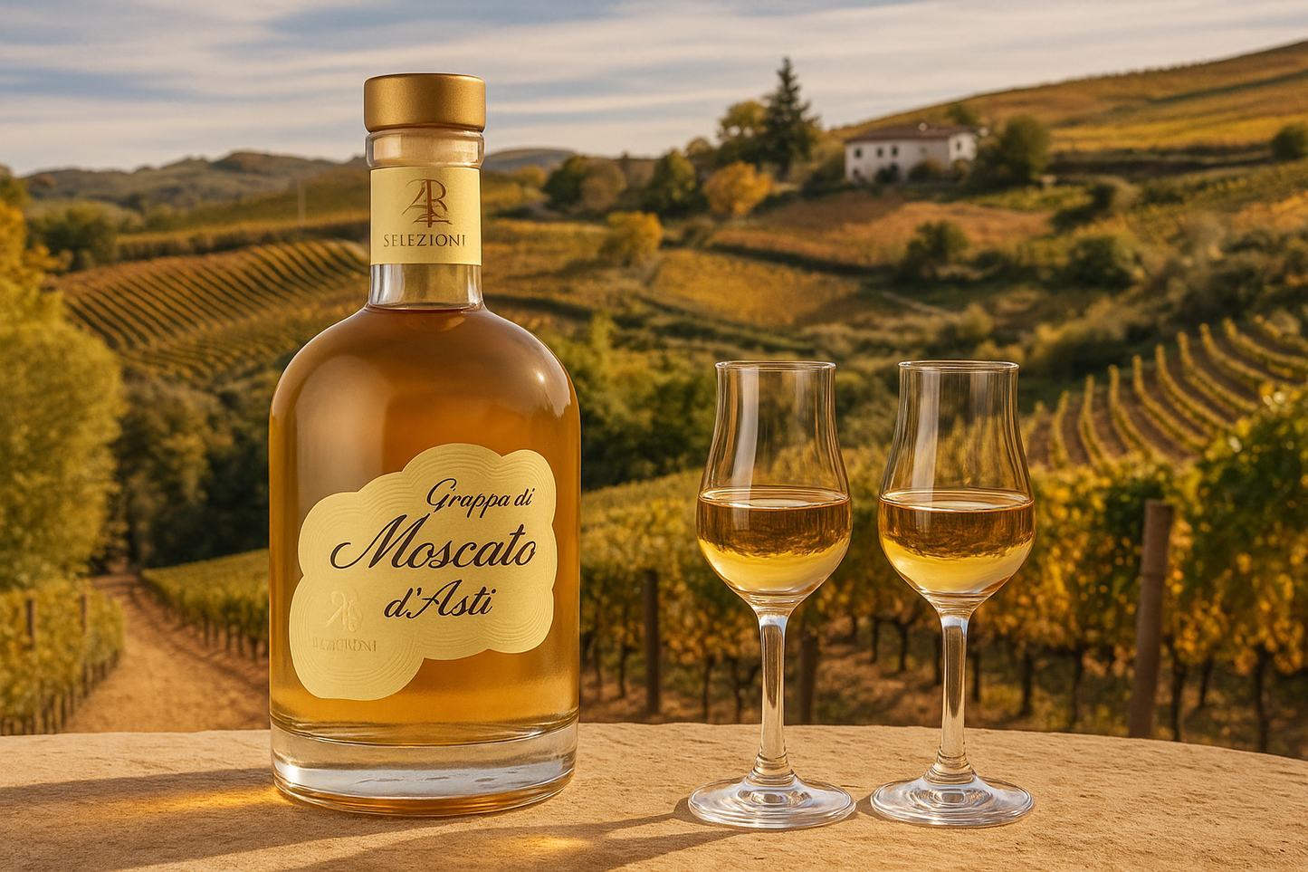 Grappa Moscato d'Asti  AB Selezione  Gift Box