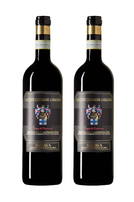Brunello di Montalcino Riserva 2015 Santa Caterina Docg  Promo 2 Bottiglie Ciacci Piccolomini