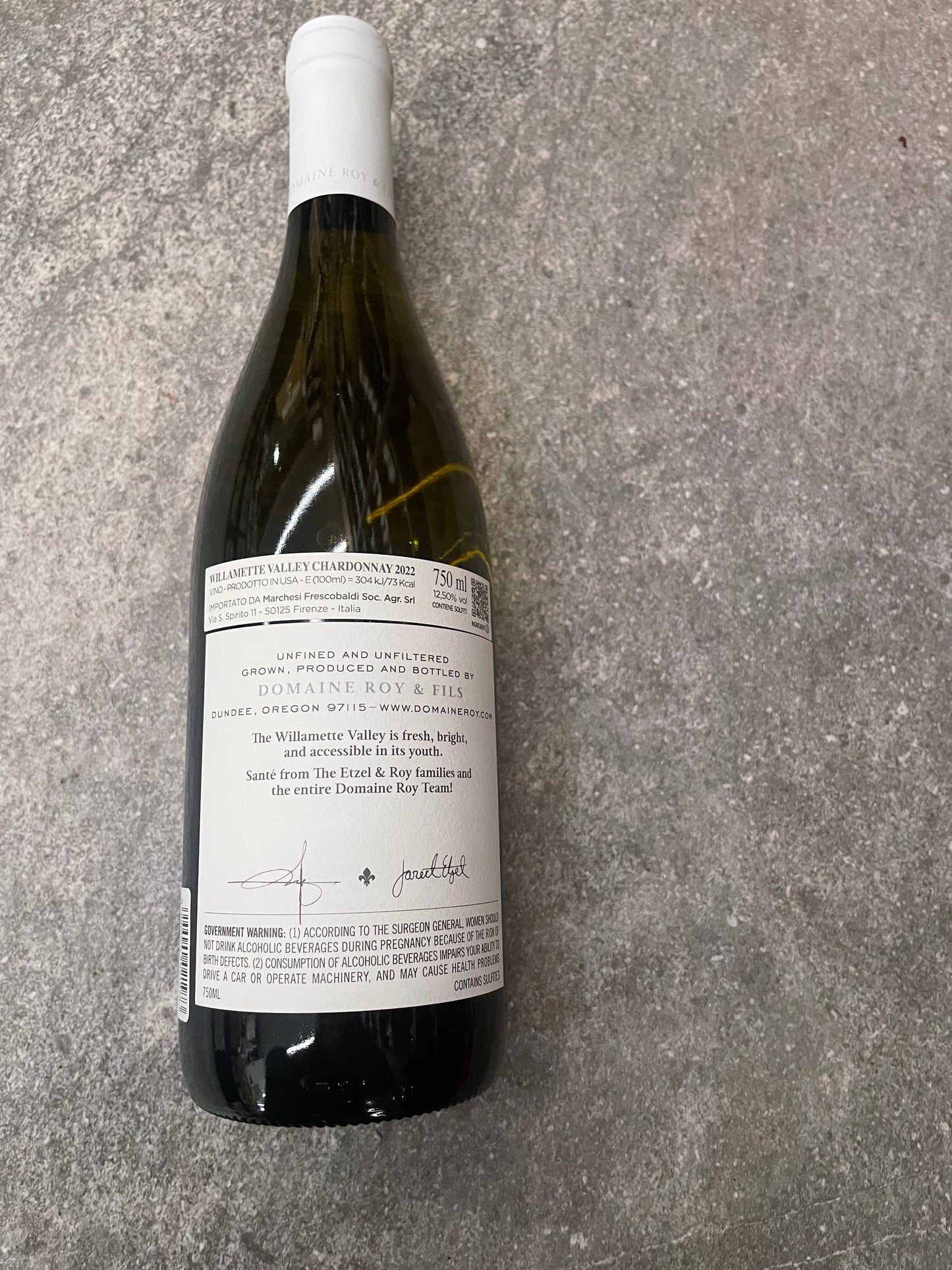 Chardonnay 2022 Willamette Valley - Domaine Roy & Fils - Oregon