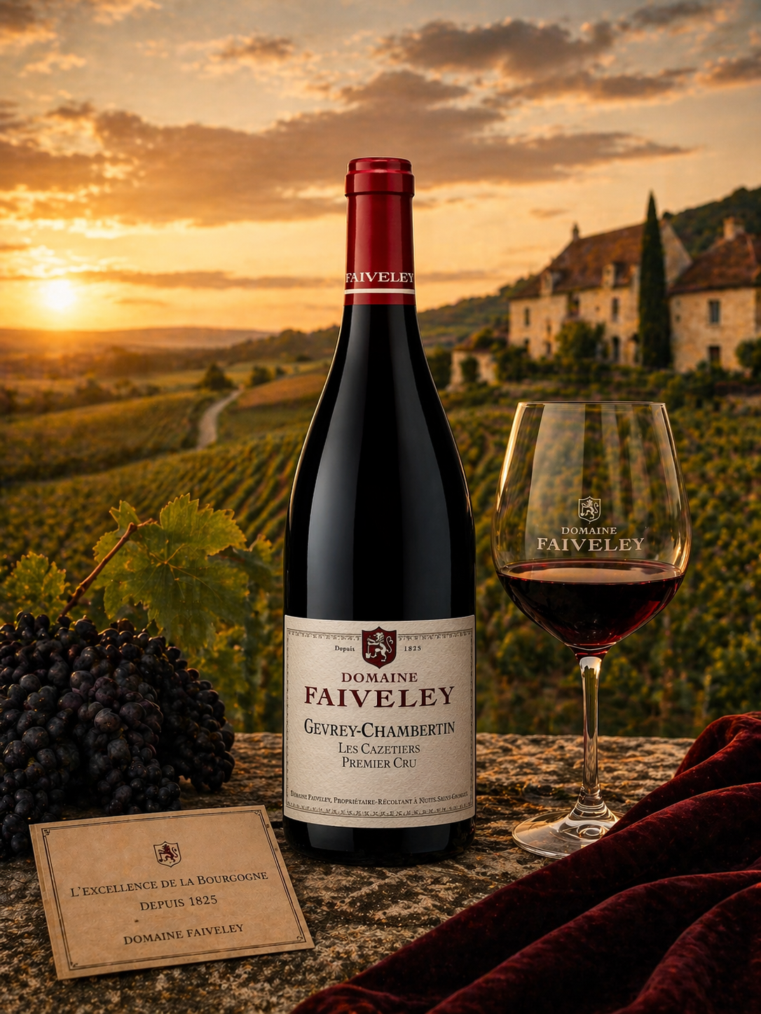 Gevrey Chambertin2017  1er Cru Les Cazetiers   Faiveley   Gift Box