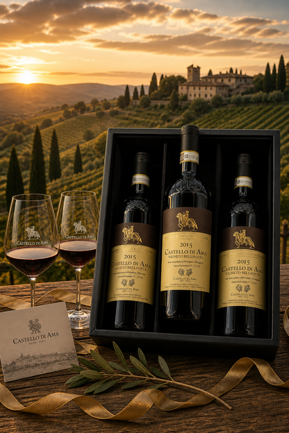 Gift Owc 3 Btl Chianti Classico 2015 Vigneto Bellavista Castello di Ama