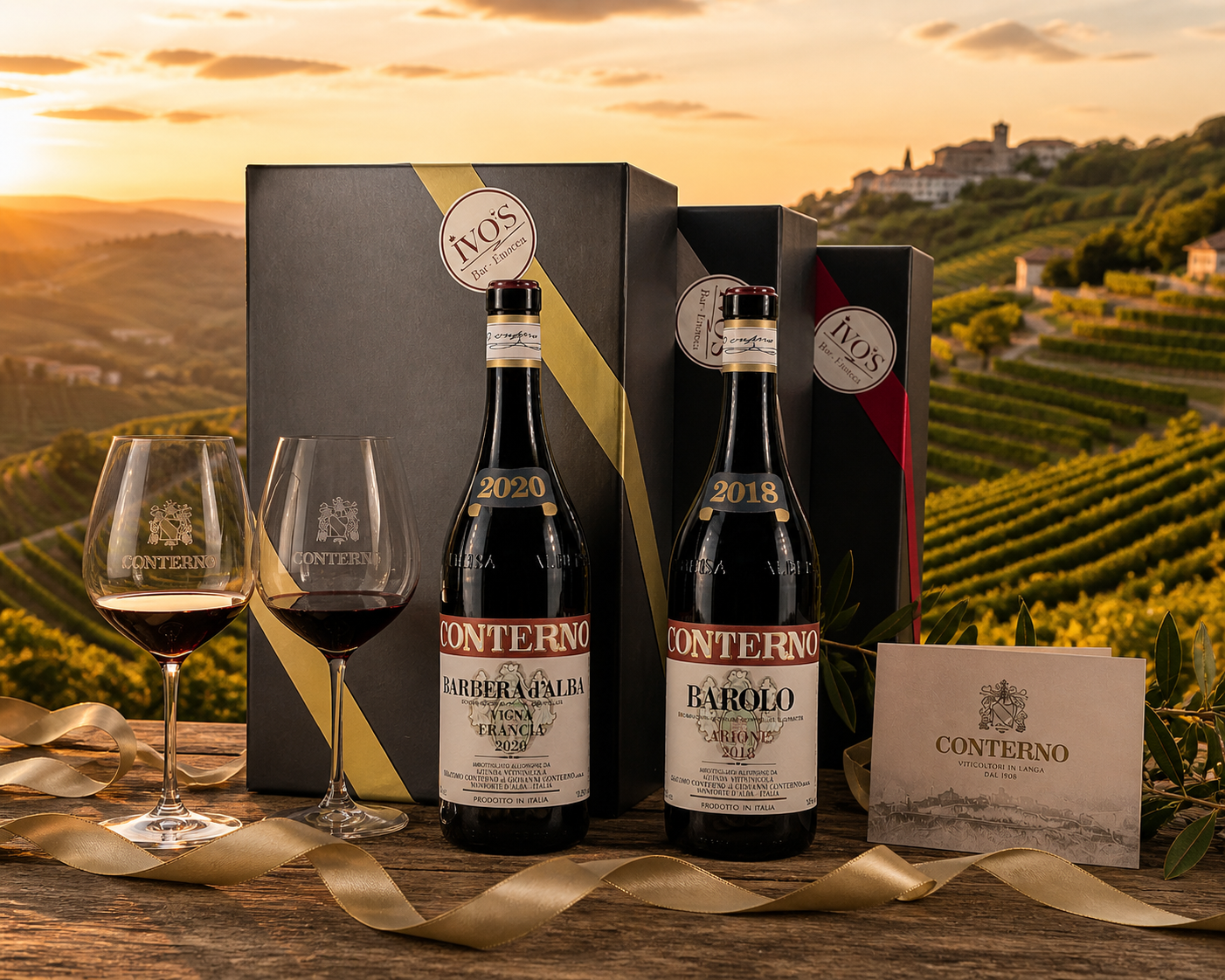 Gift Box Barolo Arione 2018  Barbera D'Alba Vigna Francia 2020 Conterno