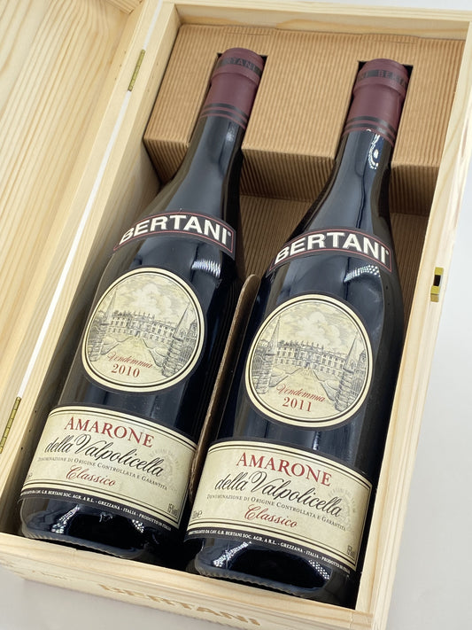 Amarone della Valpolicella Classico Verticale 2010 e 2011 Bertani