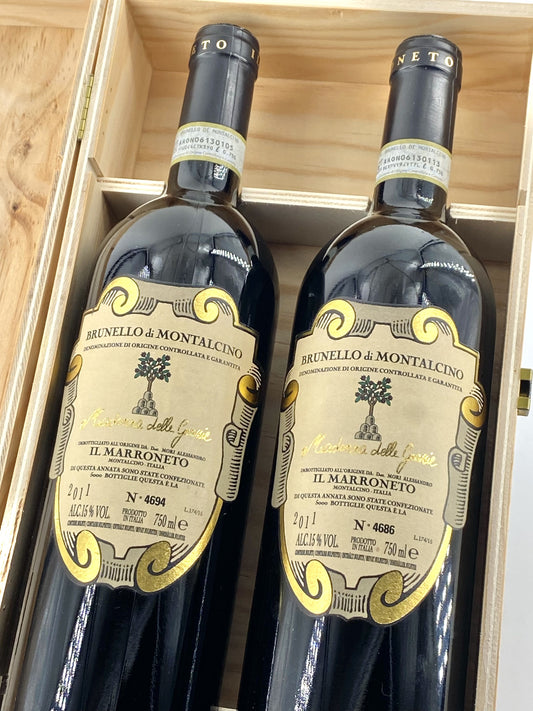 Brunello di Montalcino 2011 Riserva delle Grazie Il Marroneto Owc 2 Bottiglie