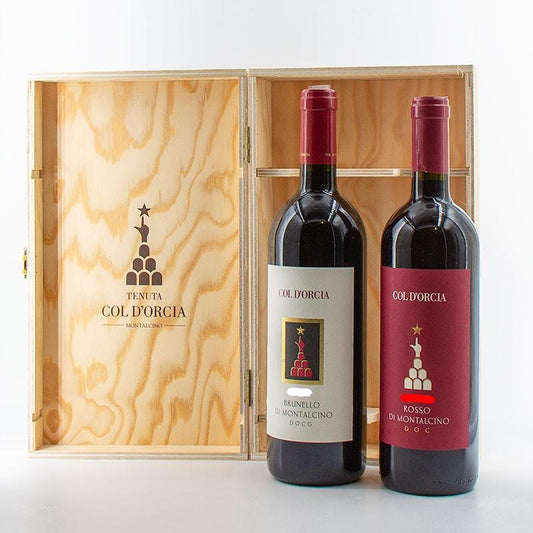 Brunello di Montalcino 2016 - Rosso di Montalcino 2019 Gift Box 2 Btl  Col d'Orcia