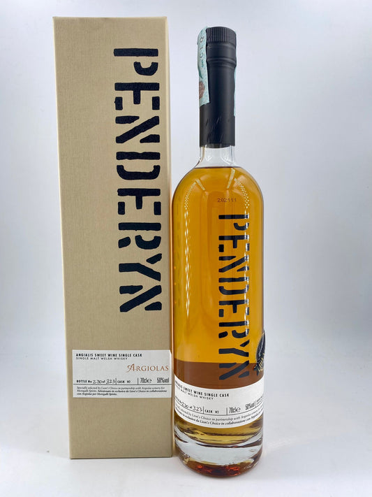 WHISKY PENDERYN ARGIOLAS ANGIALIS SWEET WINE SINGLE CASK SINGLE MALT WELSH